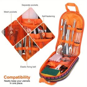 19Pcs Camping Cooking Utensil Kit