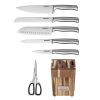 Cuisinart C77SS7P 7 Pc. Stainless Prep Set in Acacia Wood Block