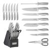 Cuisinart C77SS15PG 15PK 15-Piece Stainless Steel Hollow Handle Cutlery Block Set